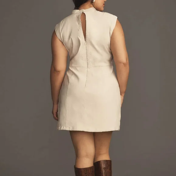 NWT Anthropologie Mock-Neck Sleeveless Seamed Dress - Large - Picture 6 of 6